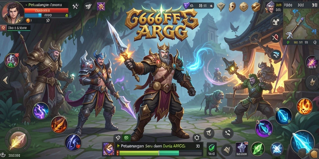 Screenshot utama 666FF menunjukkan aksi pertarungan seru di dunia ARPG.
