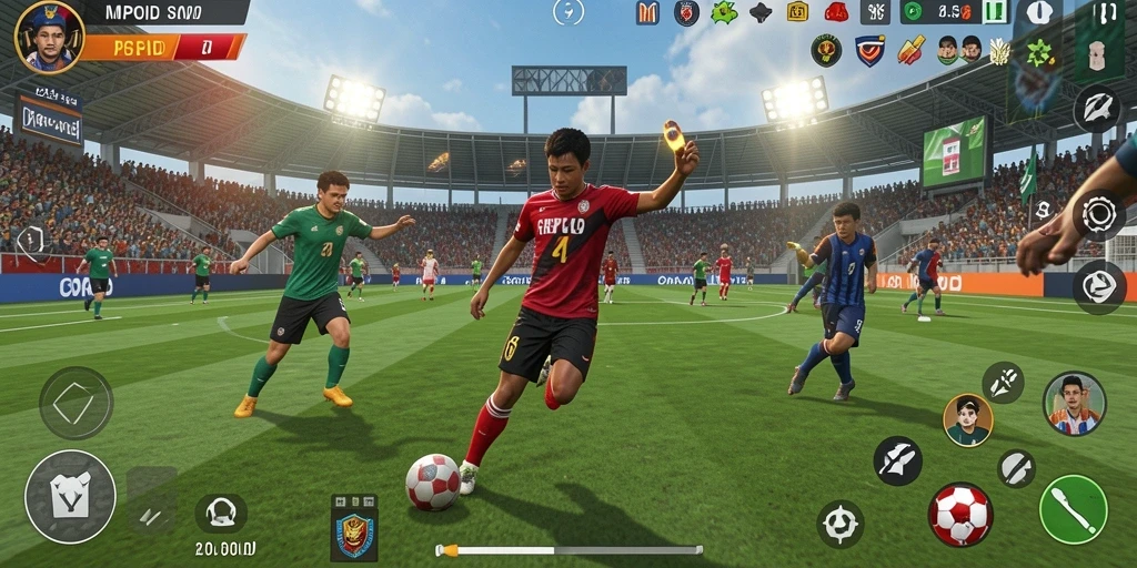 Tampilan gameplay yang menarik dari MPOID dengan aksi olahraga yang seru.