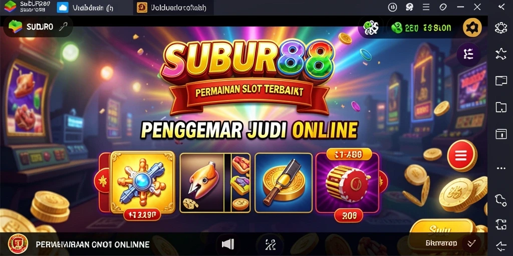 Screenshot gameplay SUBUR88 menunjukkan keseruan permainan slot yang memikat.