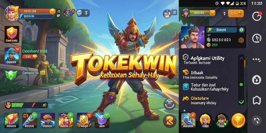 Tampilan antarmuka TOKEKWIN yang modern dan user-friendly.