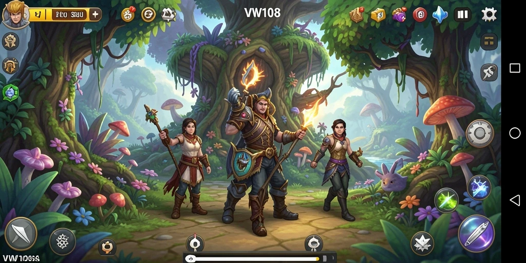Tampilan gameplay VW108 yang seru dan mendebarkan di dunia petualangan.